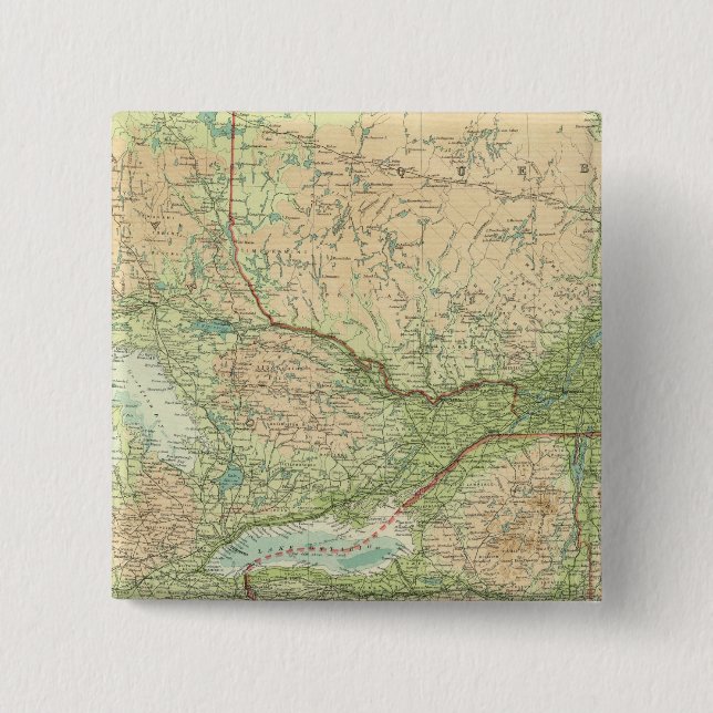 Ontario & Quebec 15 Cm Square Badge (Front)