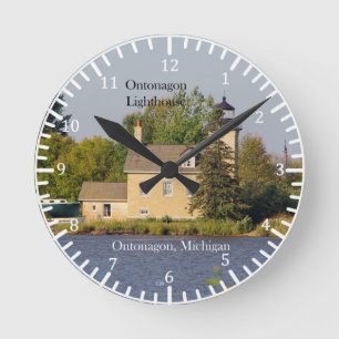 Ontonagon Lighthouse 2023 clock