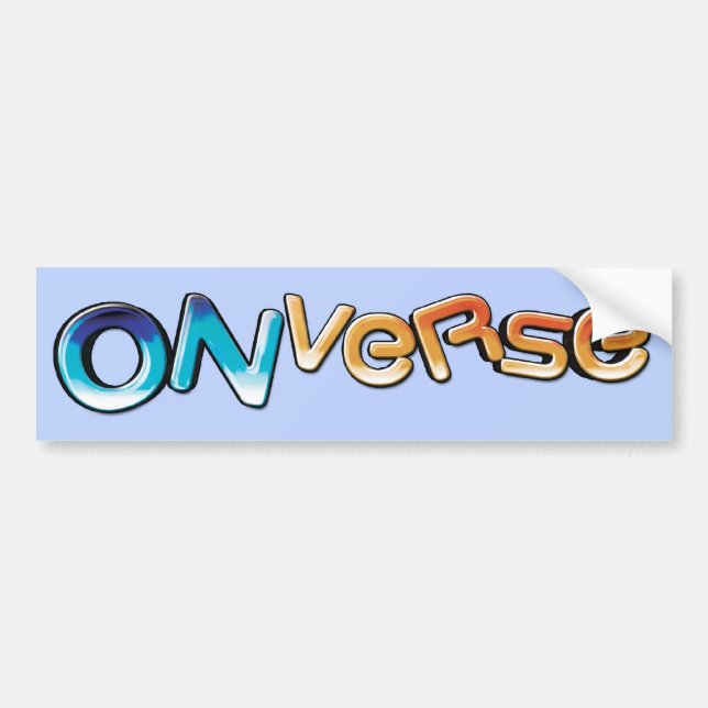 Onverse Logo Bumper Sticker (Front)