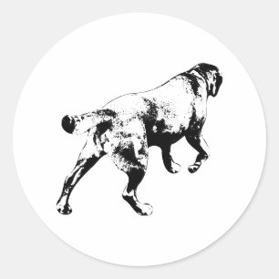 Onward, October Dog Classic Round Sticker