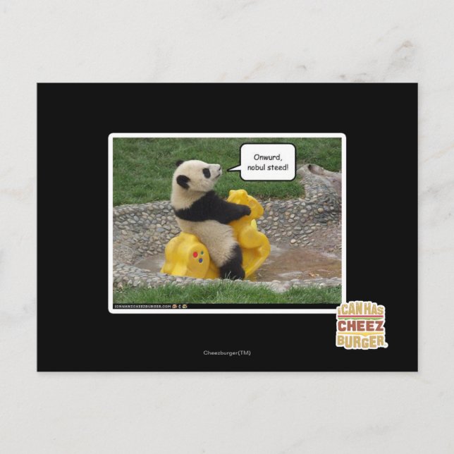 Onwurd, nobul steed! postcard (Front)