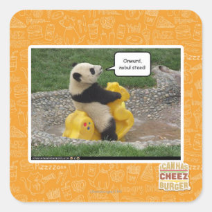 Onwurd, nobul steed! square sticker