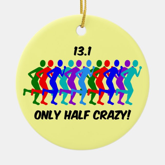 ony half crazy ceramic tree decoration (Front)