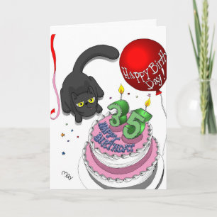 Onyx 35th Birthday Card