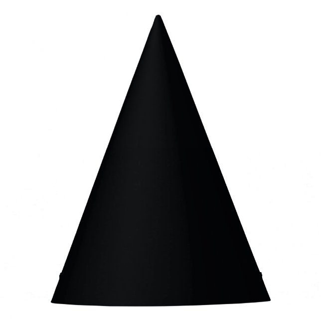 Onyx Black Party Hat (Front)