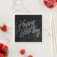 Onyx Black Velvet | Grunge Happy Birthday Script
