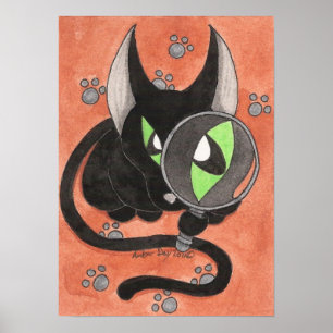Onyx cat 'Something is Afoot' Poster