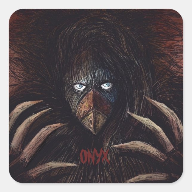 Onyx Classic Square Sticker (Front)