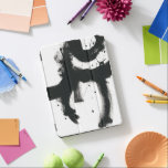 Onyx Gesture - Black Paint Strokes iPad Pro Cover<br><div class="desc">Onyx Gesture I by June Erica Vess. Thick abrstract shapes and lines created in a paint stroke-like way,  along with some paint splatters for added texture.</div>