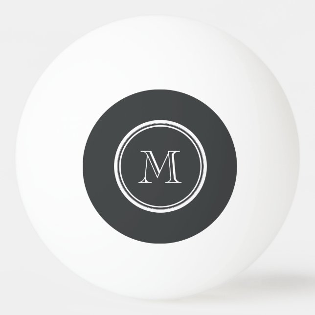 Onyx High End Coloured Personalised Ping Pong Ball (Front)