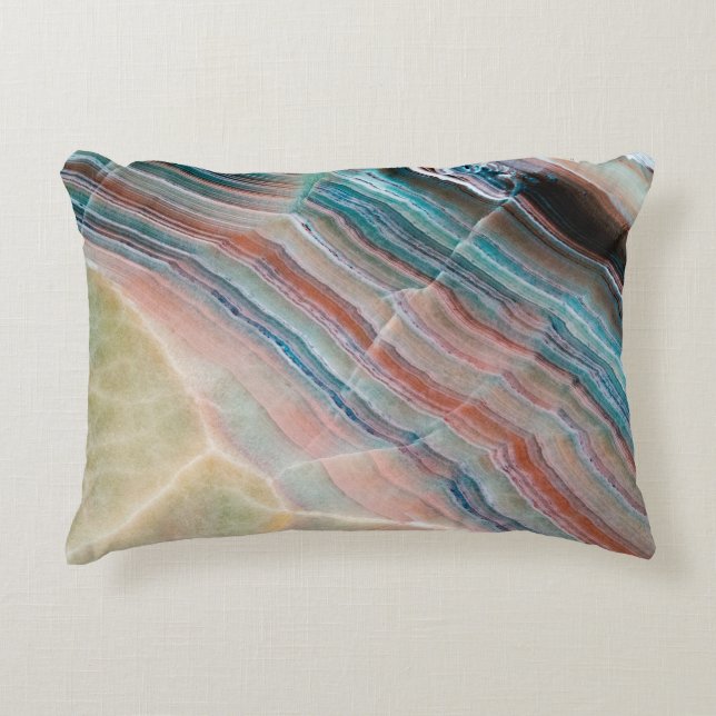 onyx marble texture background of natural stonesto decorative cushion (Front)