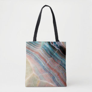 onyx marble texture background of natural stonesto tote bag