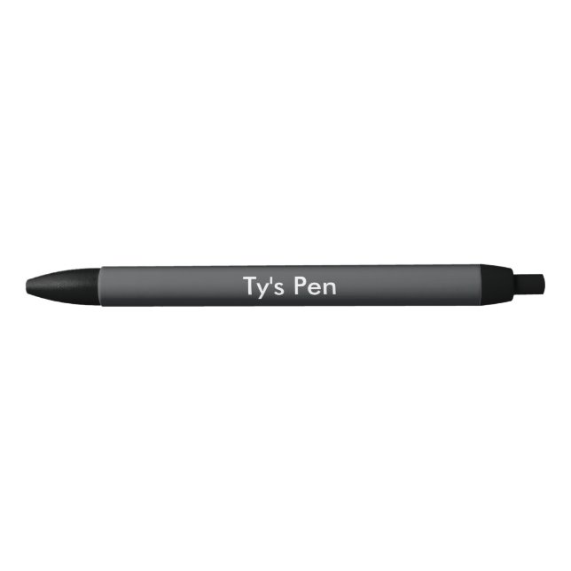 Onyx Personalised Black Ink Pen (Front)