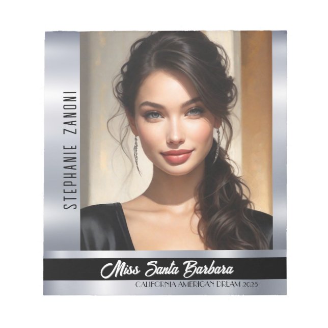 Onyx Shine Pageant Titleholder Notepad (Front)