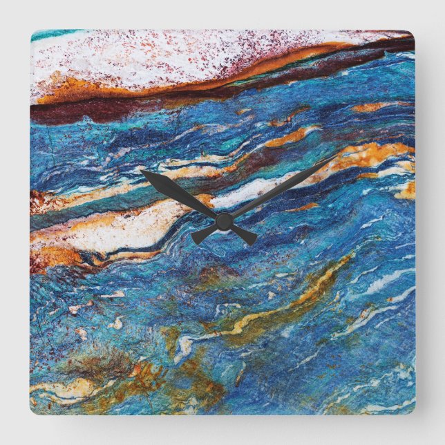 Onyx Stone Pattern Acrylic Wall Clock (Front)