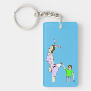 oo fuzzy keychain