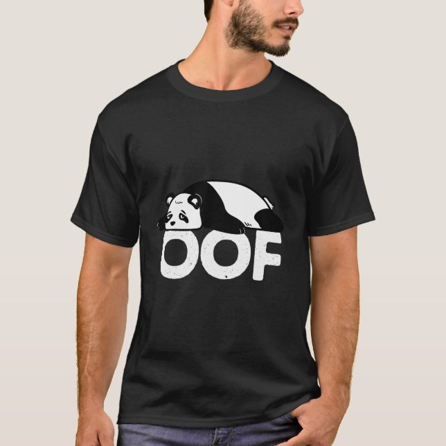 Oof For Panda Gamer T-Shirt (Front)