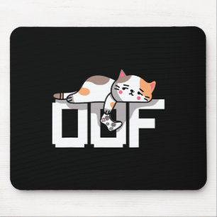 Oof Gamer Meme Noob Internet Culture Gamer Cat Men Mouse Pad