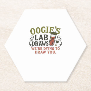 Oogie�s Lab Draws � Funny Halloween Phlebotomist & Paper Coaster