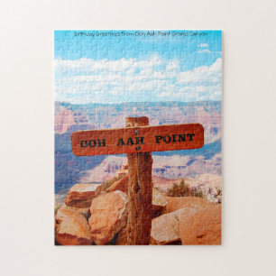 Ooh Aah Point Grand Canyon. Christmas Greetings Ji Jigsaw Puzzle