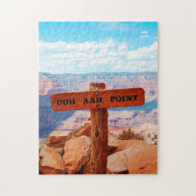Ooh Aah Point Grand Canyon. Christmas Greetings Jigsaw Puzzle (Vertical)