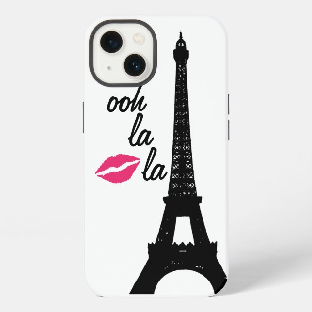 Ooh la la! Eiffel Tower iPhone Case (Back)