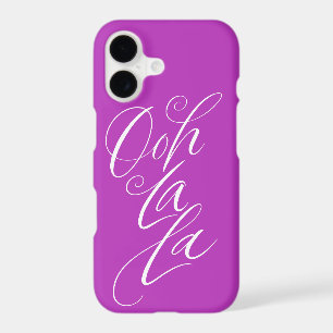 Ooh La La Fancy Lettering Calligraphy Magenta Pink