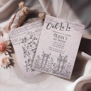 Ooh La La French Fairytale Party Invitation