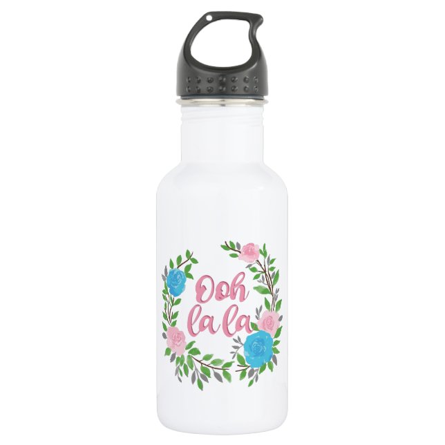 Ooh La La - French Phrases 532 Ml Water Bottle (Front)