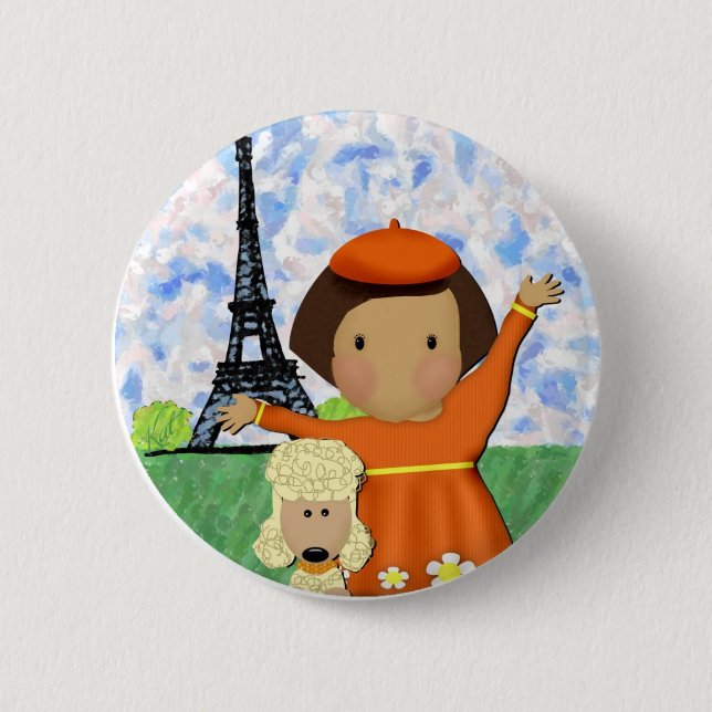 Ooh La La Paris 6 Cm Round Badge (Front)