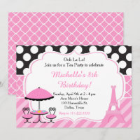 Ooh la la Paris Tea Birthday Party