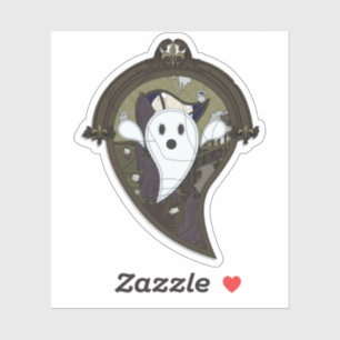 Ooh the Ghost Contour Sticker