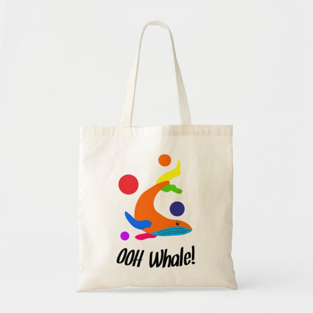 ooh whale tote bag (Front)