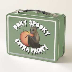Ooky Spooky Bat Metal Lunch Box