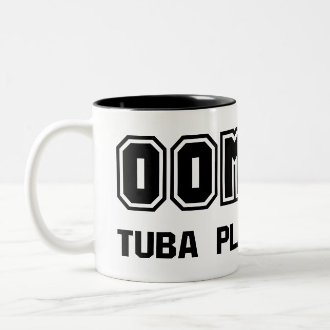 Oom-Pa Tuba Two-Tone Coffee Mug (Left)