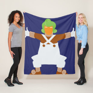 Oompa Loompa Arms Out Fleece Blanket