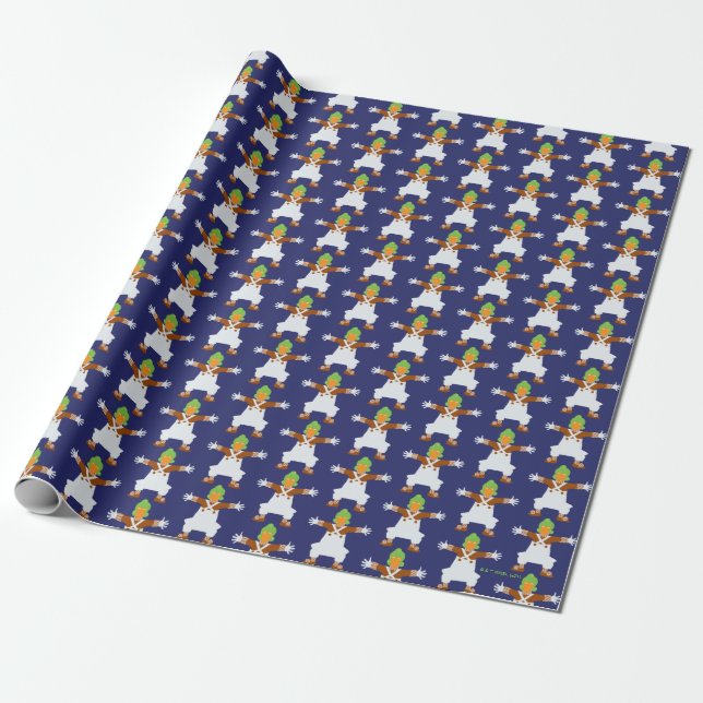 Oompa Loompa Arms Out Wrapping Paper (Unrolled)