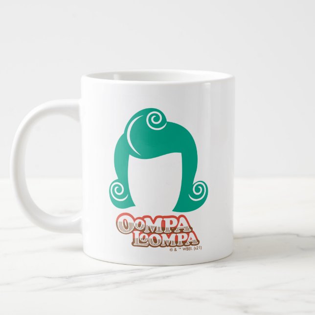 Oompa Loompa Hair Graphic Large Coffee Mug (Left)