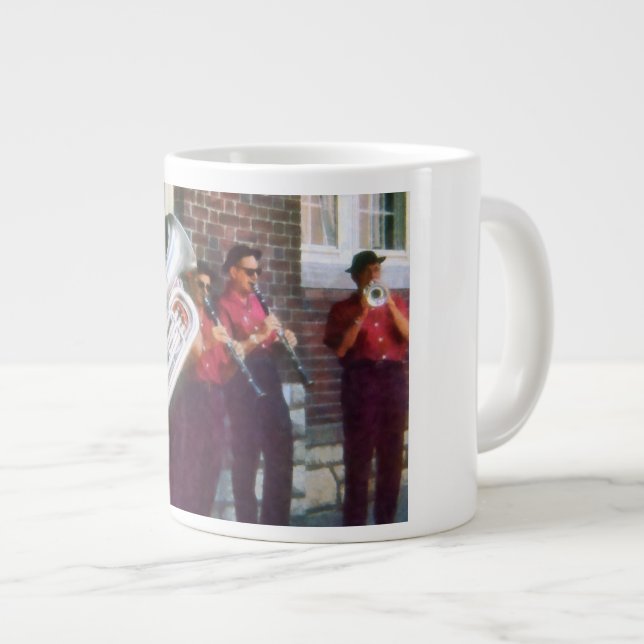 Oompah Band Large Coffee Mug (Front Right)