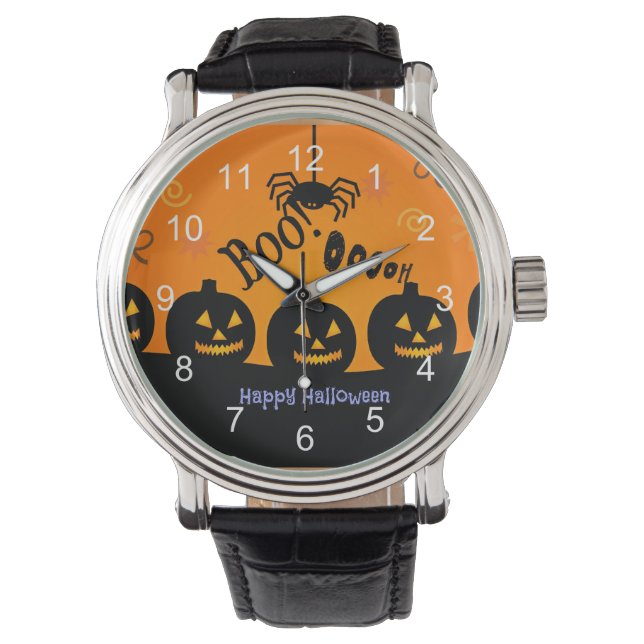 Oooh! Happy Halloween in Orange and Black Watch (Front)