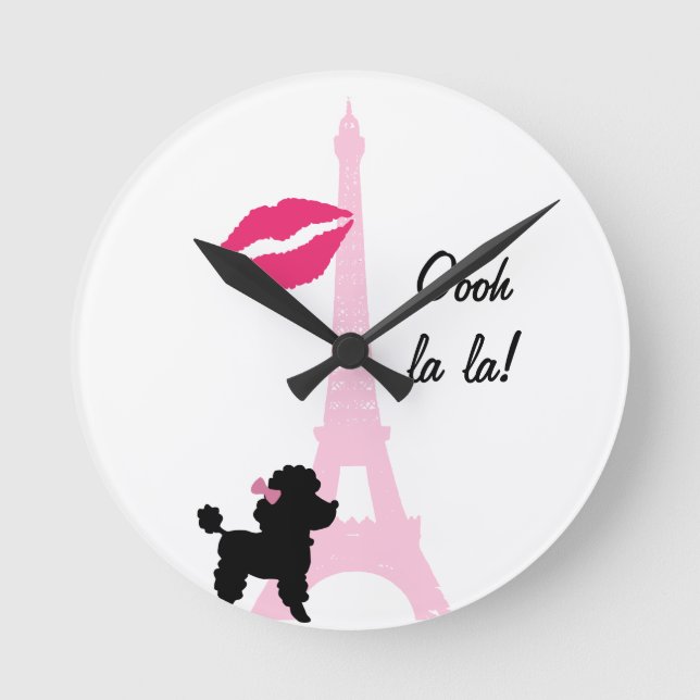 Oooh La La Paris Wall Clock (Front)