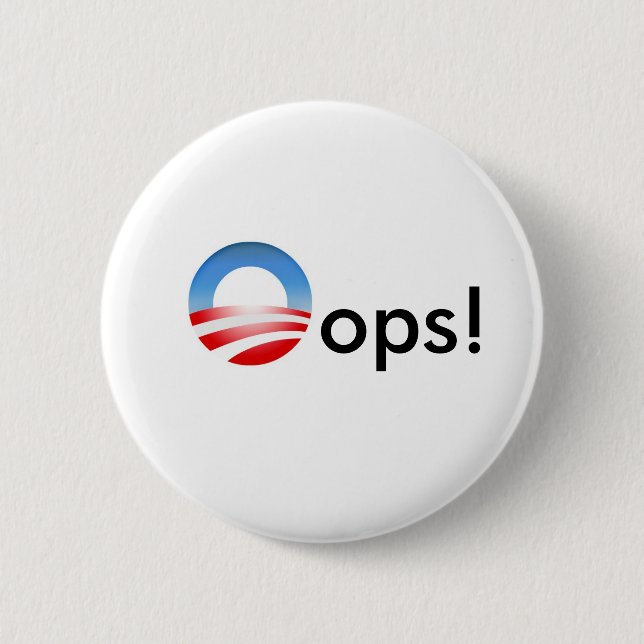 Oops! 6 Cm Round Badge (Front)