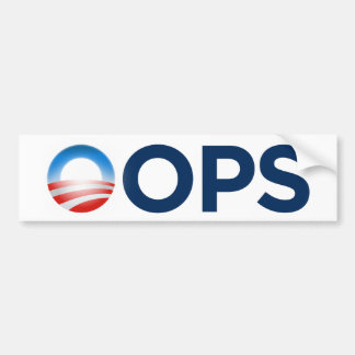 OOPS BUMPER STICKER