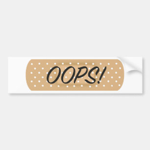 OOPS! BUMPER STICKER
