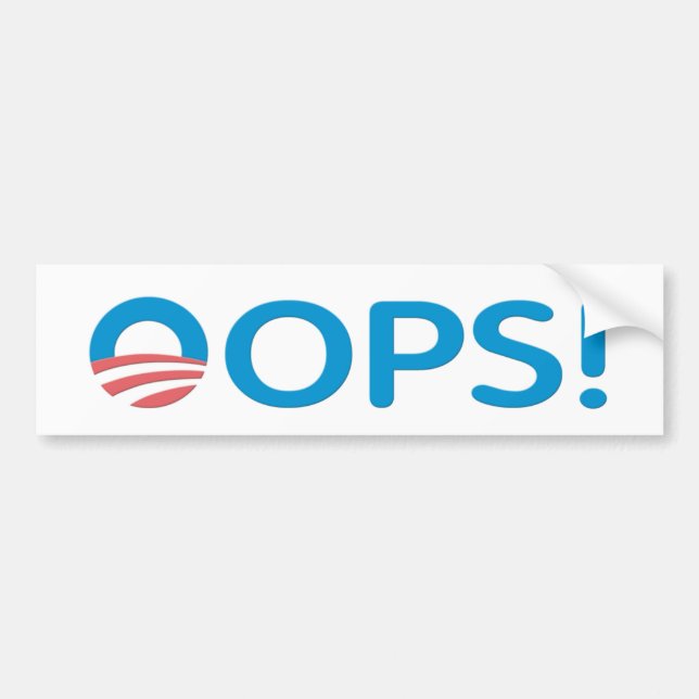 OOPS! Bumper Sticker (Front)