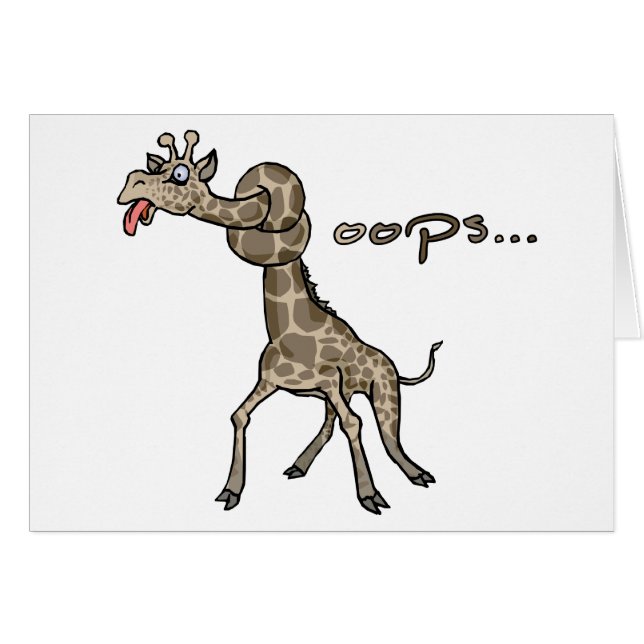 Oops... Giraffe (Front Horizontal)