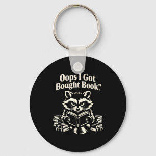 Oops got bought book funny racoon reading key ring