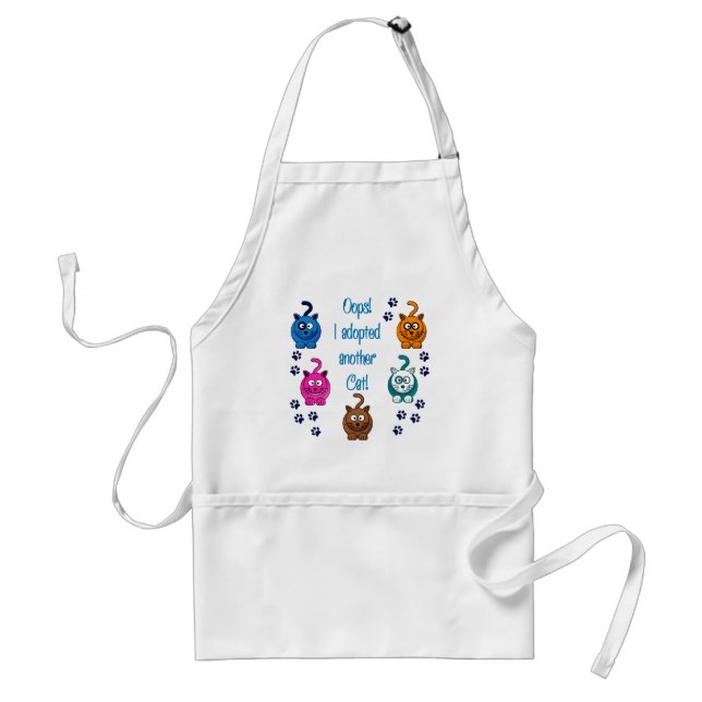 Oops!  I Adopted Another Cat! Standard Apron (Front)
