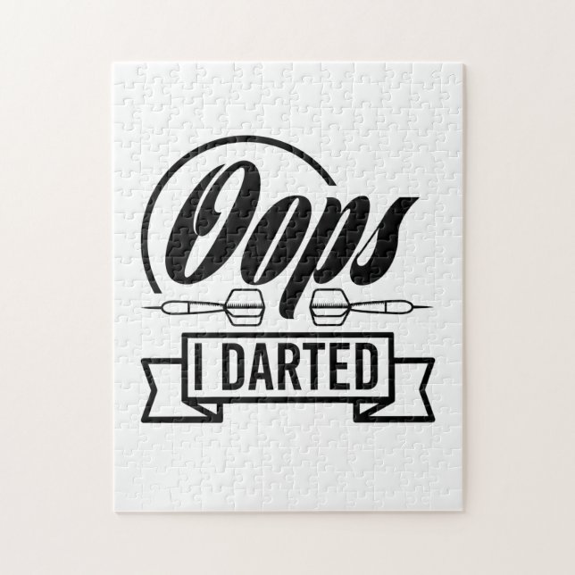 Oops I Darted Jigsaw Puzzle (Vertical)