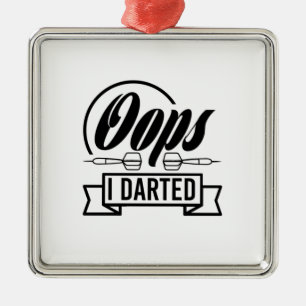 Oops I Darted Metal Tree Decoration